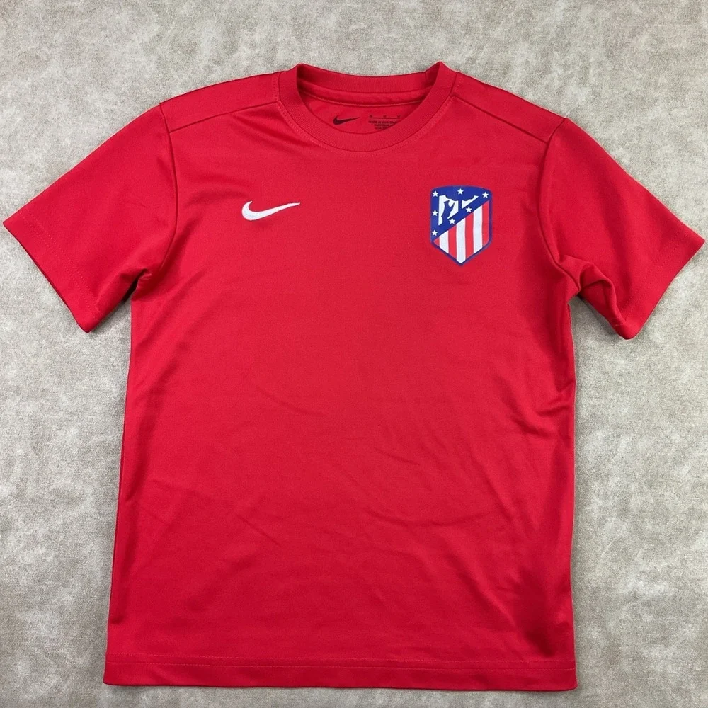 Nike T-Shirt Sz M Park VII Jersey Shirt Kids Youth Mini Swoosh Tee Red BV6742